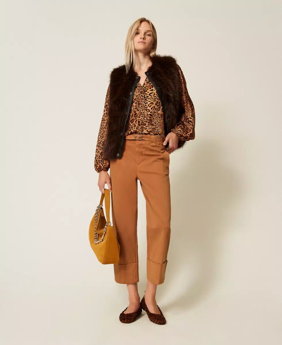 Twinset Camicia jacquard a stampa animalier Bluse e camicie - Boutique Luisa Trendy