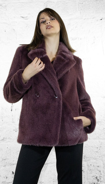 Twinset Cappotto corto in faux fur Capispalla Donna - Boutique Luisa Trendy