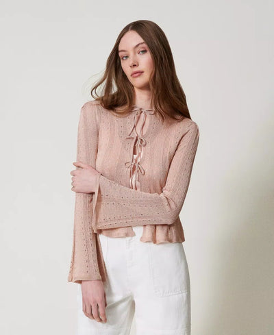 Twinset Cardigan doppio uso con laccetti Maglie e cardigan Donna - Boutique Luisa Trendy