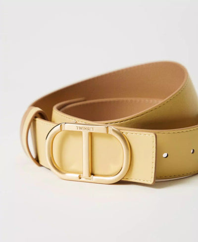 Twinset Cintura reversibile in pelle con fibbia Cintura - Boutique Luisa Trendy