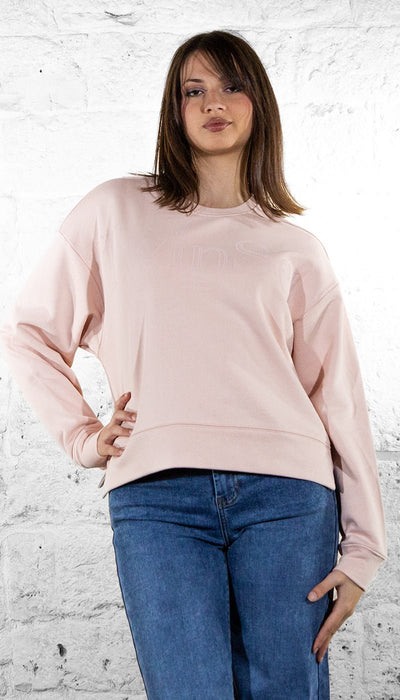 Twinset Felpa over rosa in cotone scritta logo 252TT2330 Felpa - Boutique Luisa Trendy
