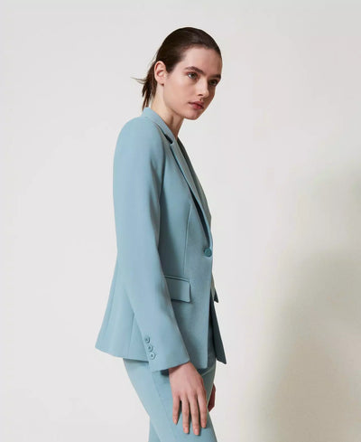 Twinset Giacca blazer in crêpe fluido