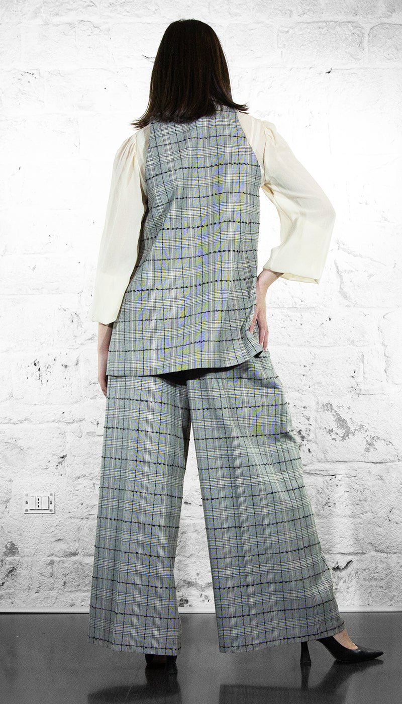 Twinset Gilet e pantalone fantasia check Tailleur - Boutique Luisa Trendy