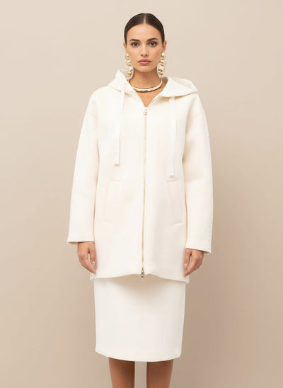 Twinset Giubbino con cappuccio in scuba Capispalla Donna - Boutique Luisa Trendy