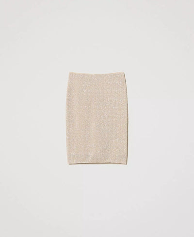 Twinset Gonna longuette con paillettes e perle Gonna - Boutique Luisa Trendy