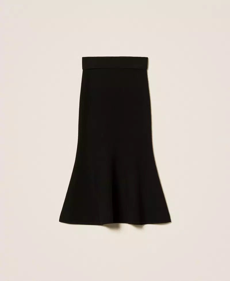 Twinset Gonna longuette in maglia con godet Gonna - Boutique Luisa Trendy