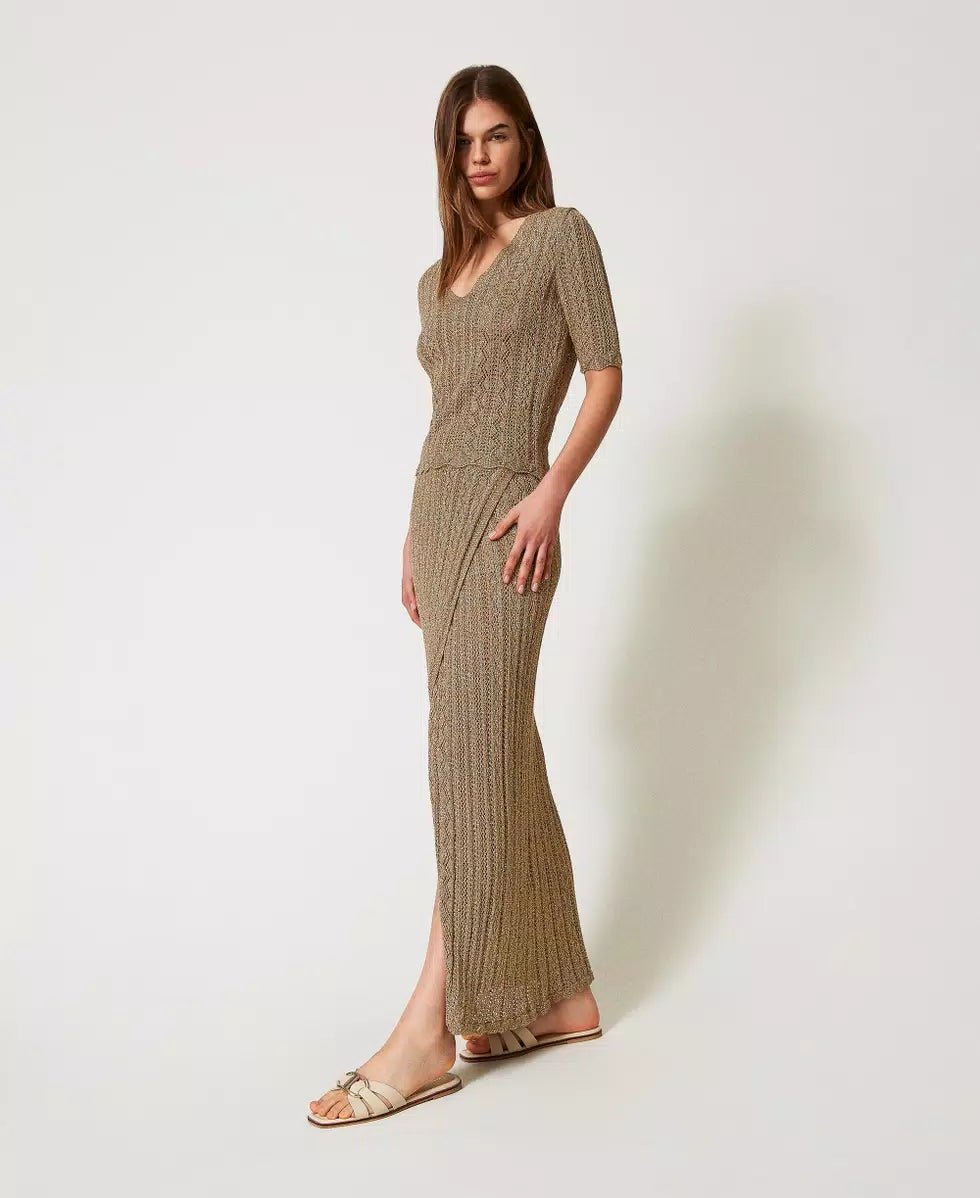 Twinset Gonna lunga in maglia con lurex Gonna - Boutique Luisa Trendy