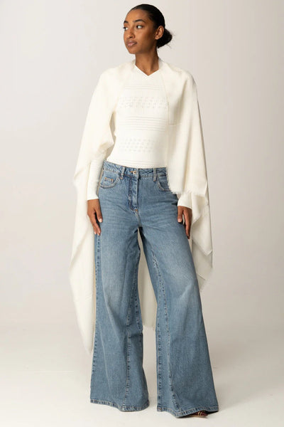 Twinset kefia in viscosa jacquard Oval T 252TA4230 sciarpe e foulard - Boutique Luisa Trendy