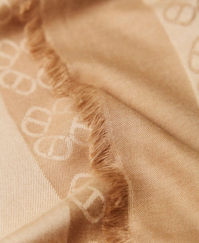 Twinset Kefiah jacquard con Oval T sciarpe e foulard - Boutique Luisa Trendy