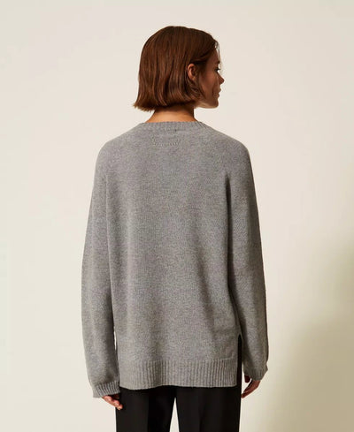 Twinset Maglia in misto lana a righe con lurex Maglie e cardigan Donna - Boutique Luisa Trendy