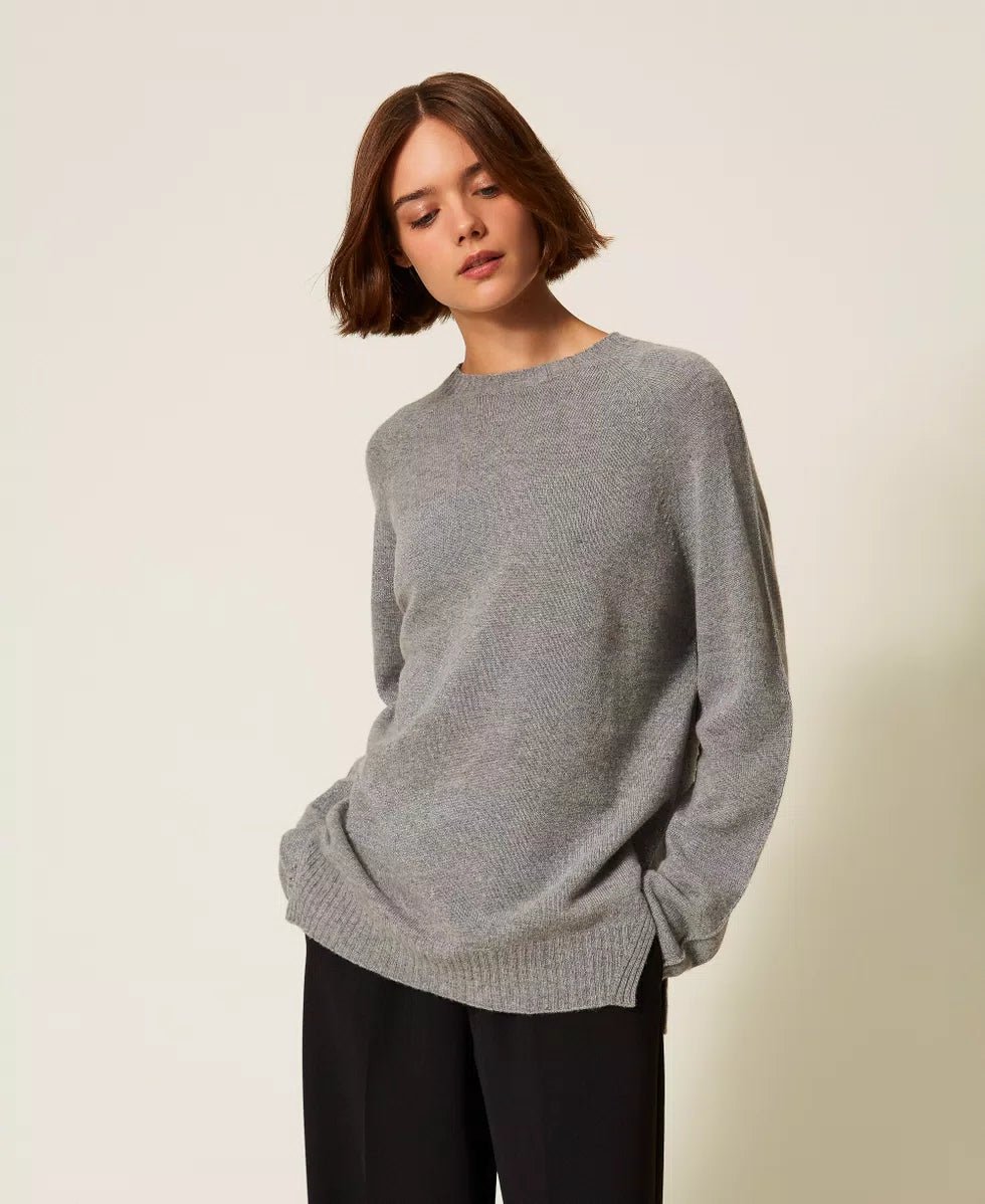 Twinset Maglia in misto lana a righe con lurex Maglie e cardigan Donna - Boutique Luisa Trendy