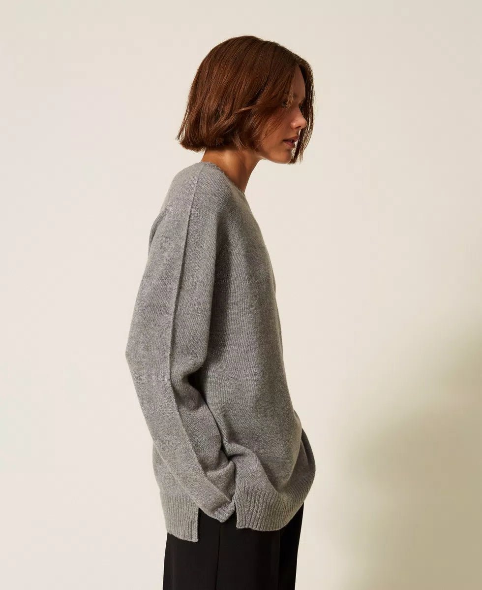 Twinset Maglia in misto lana a righe con lurex Maglie e cardigan Donna - Boutique Luisa Trendy