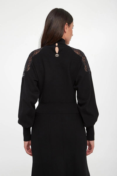 Twinset Maglia Lupetto con ricamo Maglie e cardigan Donna - Boutique Luisa Trendy