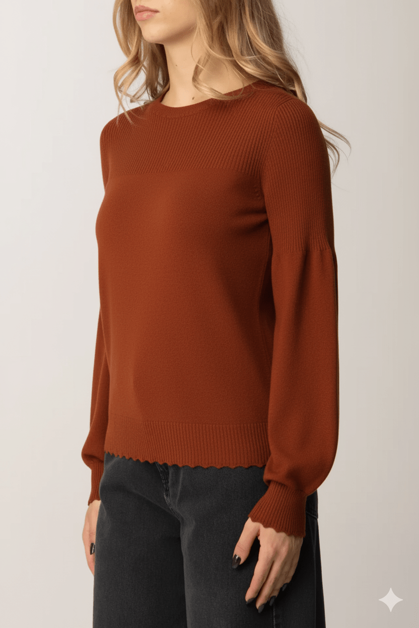 Twinset Maglia Pullover in viscosa mix costine 252TP3061 Maglie e cardigan Donna - Boutique Luisa Trendy