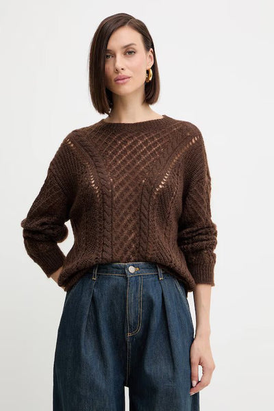 Twinset Maglia traforata in misto mohair Maglie e cardigan Donna - Boutique Luisa Trendy