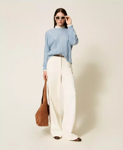 Twinset Maglia traforata in misto mohair Maglie e cardigan Donna - Boutique Luisa Trendy