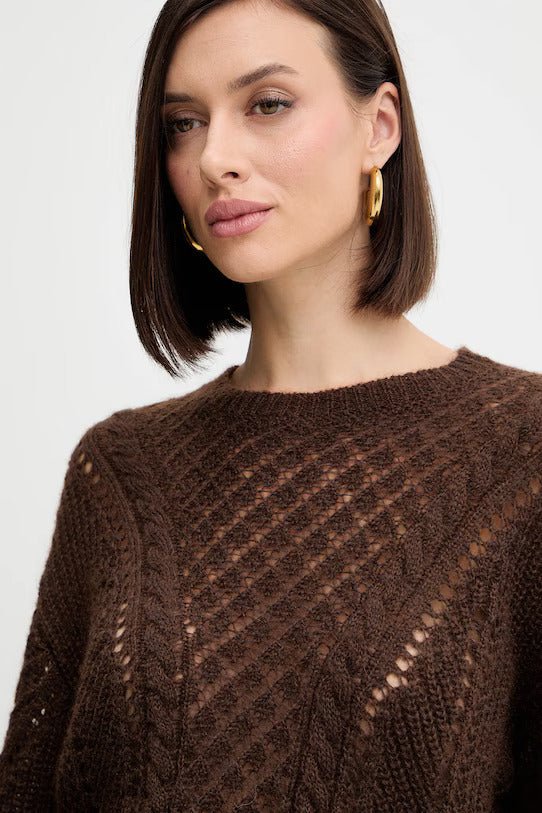 Twinset Maglia traforata in misto mohair Maglie e cardigan Donna - Boutique Luisa Trendy