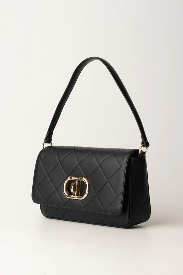 Twinset Milano Borsa a tracolla nera in similpelle 242TB7252 Borse e portafogli - Boutique Luisa Trendy