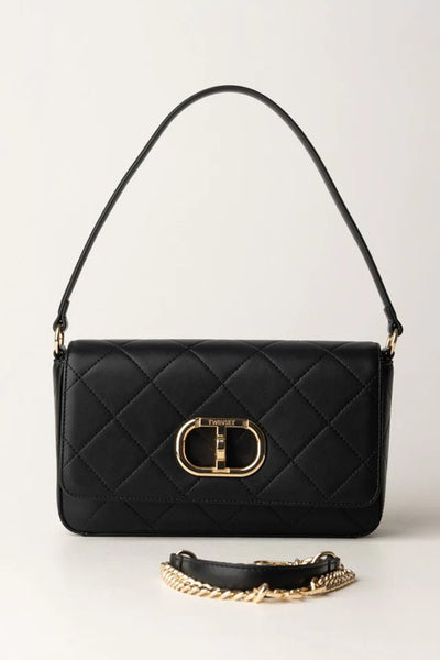 Twinset Milano Borsa a tracolla nera in similpelle 242TB7252 Borse e portafogli - Boutique Luisa Trendy