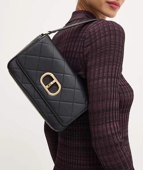 Twinset Milano Borsa a tracolla nera in similpelle 242TB7252 Borse e portafogli - Boutique Luisa Trendy