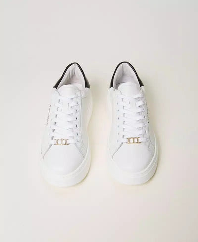 Twinset Milano Sneakers platform in pelle Scarpe - Boutique Luisa Trendy