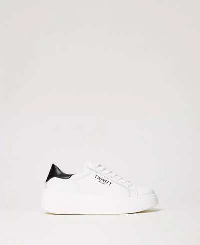 Twinset Milano Sneakers platform in pelle Scarpe - Boutique Luisa Trendy