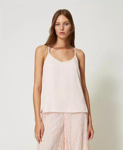 Twinset Milano Top con spalline in raso T-Shirt e top - Boutique Luisa Trendy