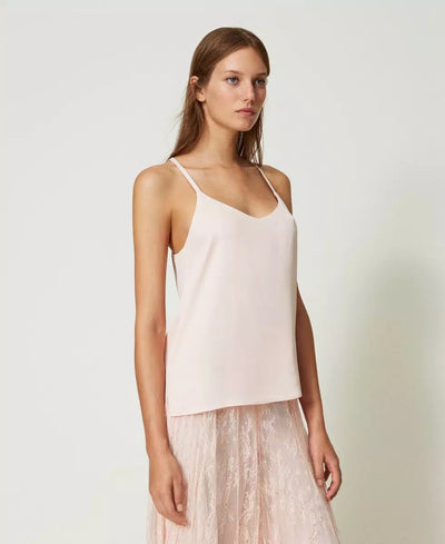 Twinset Milano Top con spalline in raso T-Shirt e top - Boutique Luisa Trendy