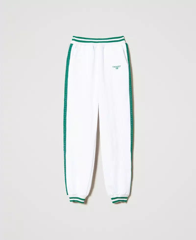 Twinset Pantaloni joggers in felpa con righe Pantalone Donna - Boutique Luisa Trendy