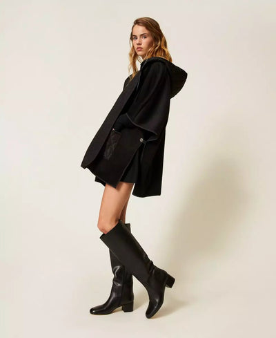 Twinset Poncho in maglia con tasche Capispalla Donna - Boutique Luisa Trendy