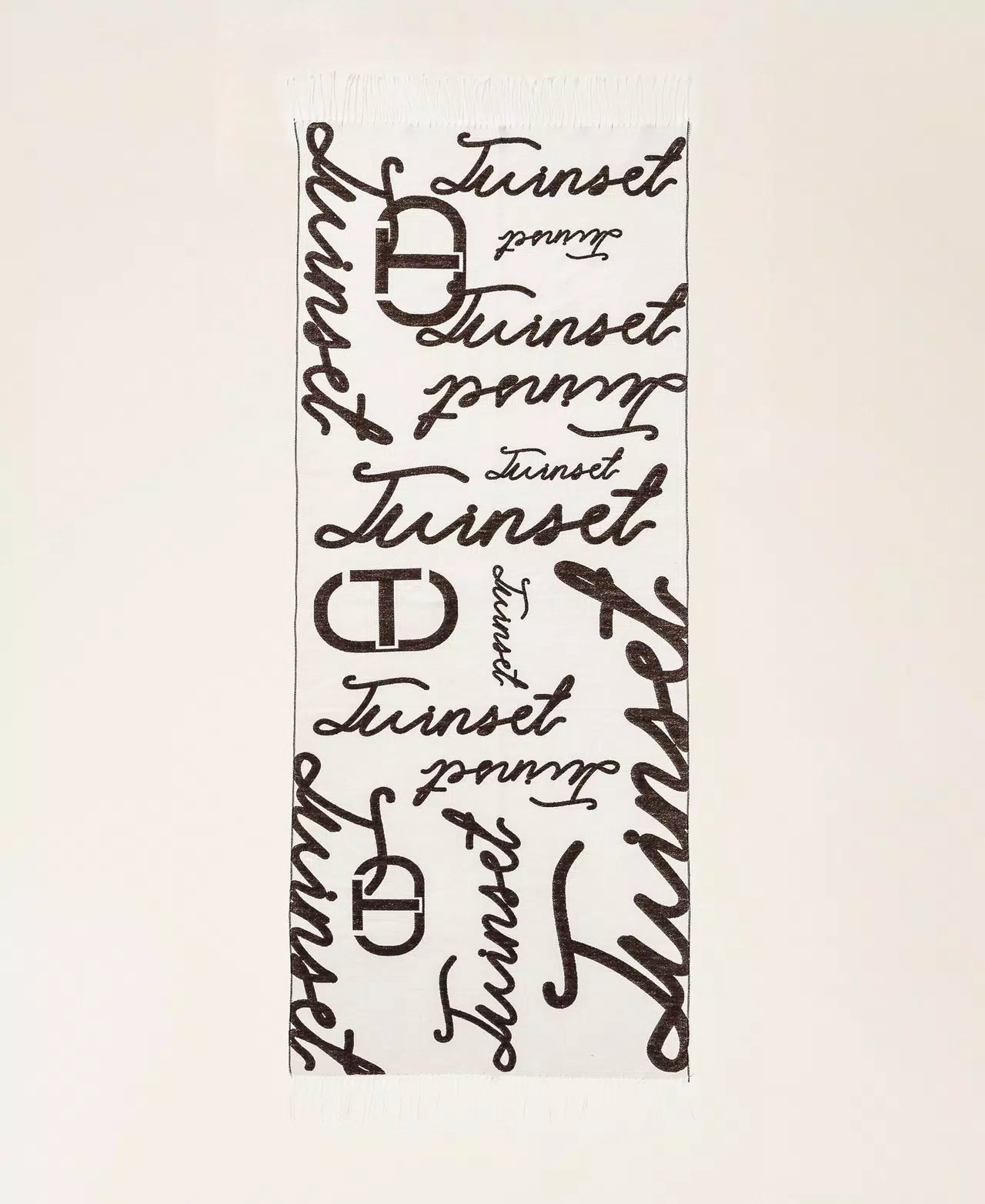 Twinset Stola jacquard con logo lettering Sciarpe e foulard - Boutique Luisa Trendy