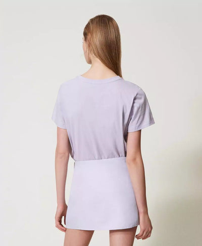 Twinset T-shirt con logo Oval T di strass T-Shirt e top - Boutique Luisa Trendy