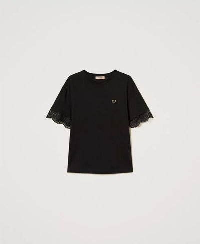 Twinset T-shirt con maniche in pizzo T-Shirt e top - Boutique Luisa Trendy