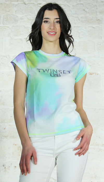 Twinset T-shirt tiedye multicolor. 241LL2EPP