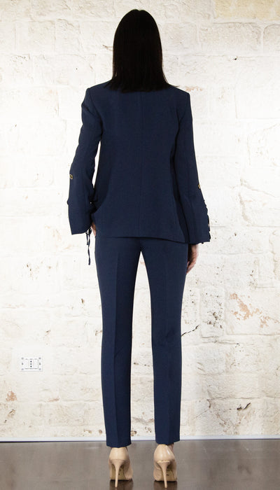 Twinset Milano Tailleur blu in tessuto