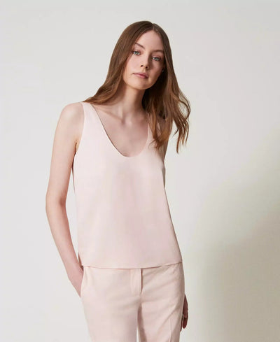 Twinset Top in raso lucido T-Shirt e top - Boutique Luisa Trendy