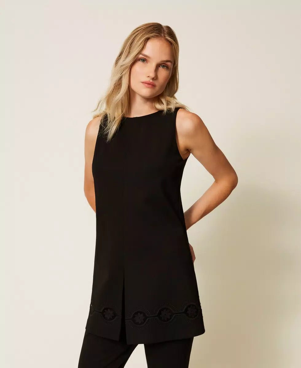 Twinset Tunica con ricamo a fiori T-Shirt e top - Boutique Luisa Trendy