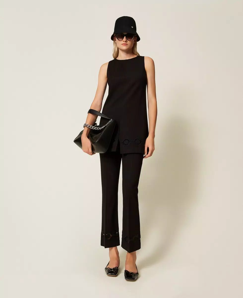 Twinset Tunica con ricamo a fiori T-Shirt e top - Boutique Luisa Trendy