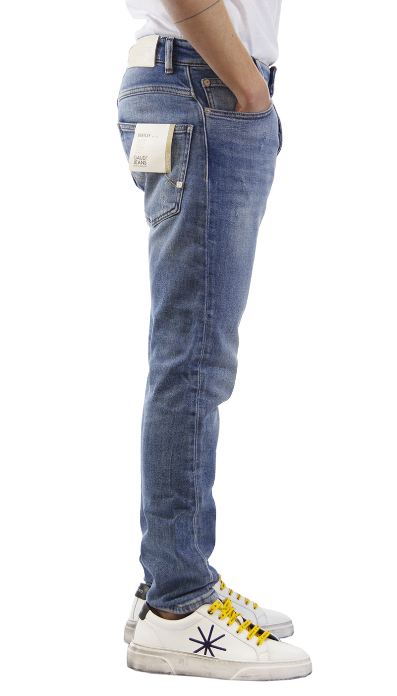 Jeans uomo Gaudì Jeans in denim indaco chiaro. 111GU26044_00 (6553187811463)