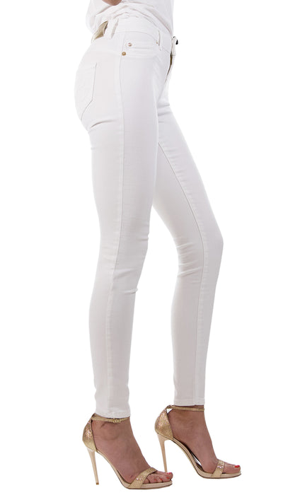 Denny Rose Jeans Jeans bianco con fondo a sigaretta. 111ND25006_2124 (6543450374279)