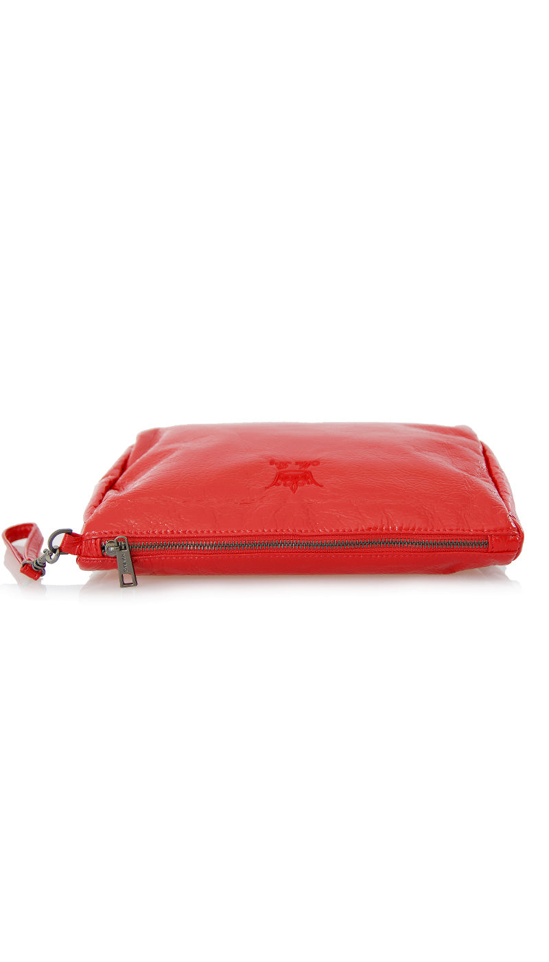 Beauty Mia Bag rossa in ecopelle effetto vernice - Luisa Trendy (5162534404231)