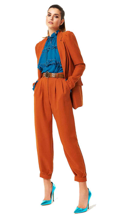 Pantalone donna Denny Rose con doppia pences a vita alta. Art. A/I 2020/21 021DD20015 - Luisa Trendy (5187309305991)