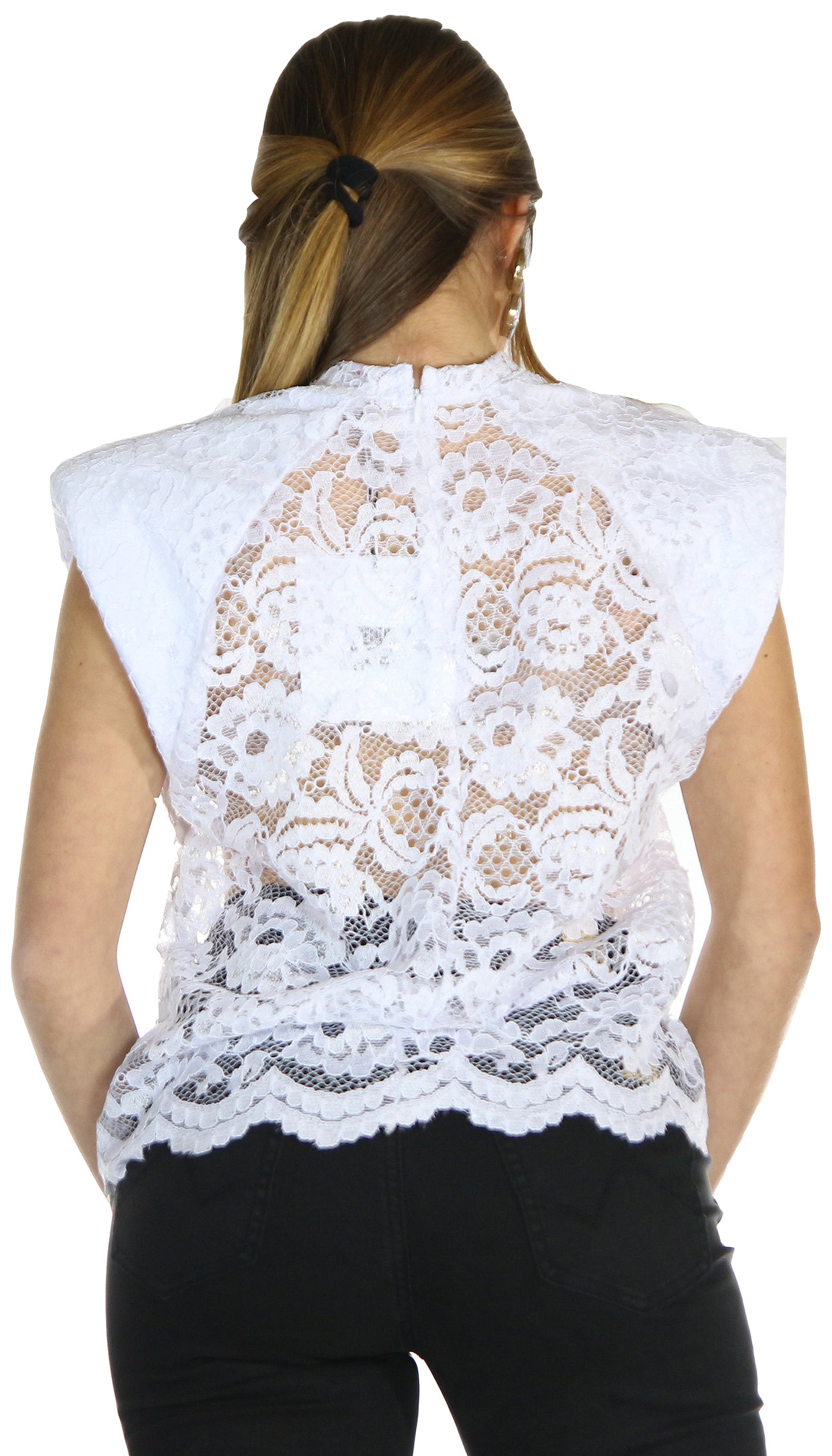 Odi Et Amo T-shirt in pizzo con stampa logo