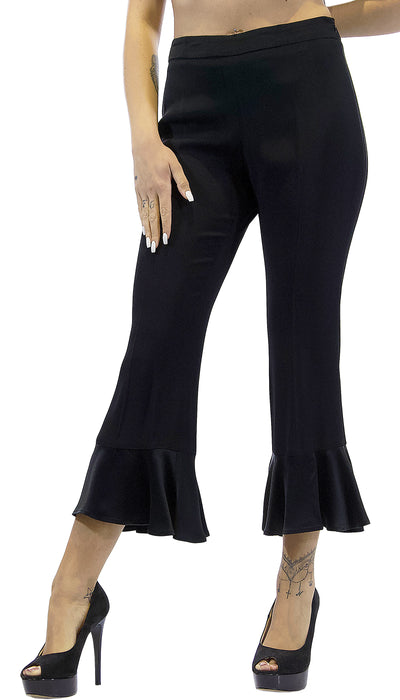 Twinset Milano Pantalone donna cropped in envers satin. PA8281 (6566239928455)