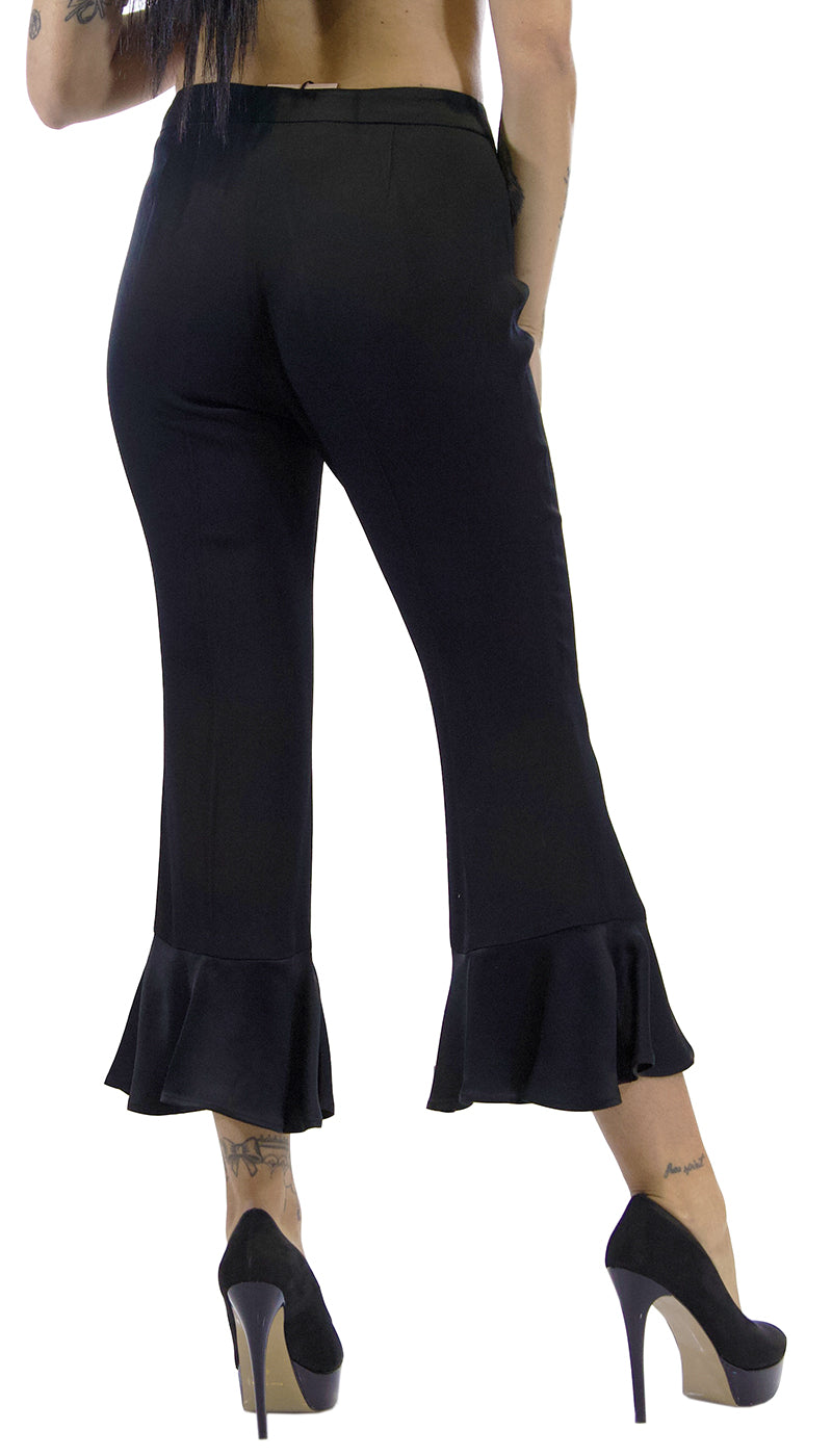 Twinset Milano Pantalone donna cropped in envers satin. PA8281 (6566239928455)