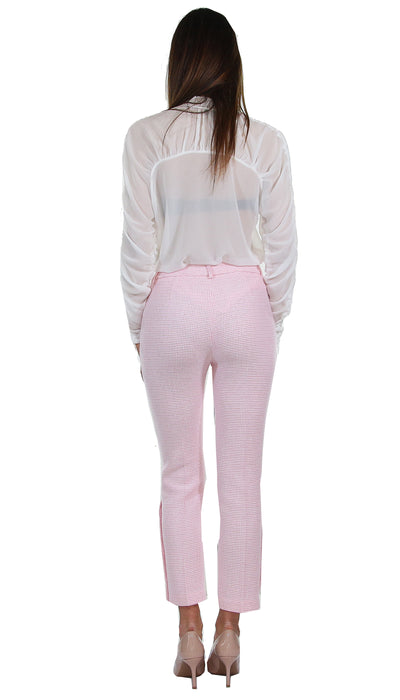 Denny Rose Pantalone in cotone armaturato con bottoni.