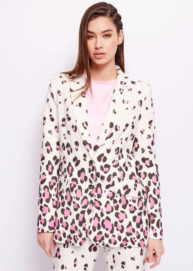 Denny Rose Blazer stampa animalier