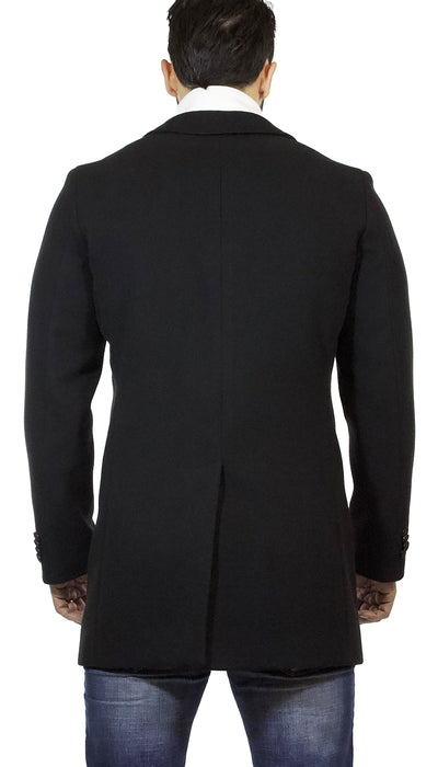 Cappotto uomo Manuel Ritz nero in lana. 2732C4448 193727 - Luisa Trendy (5210897514631)