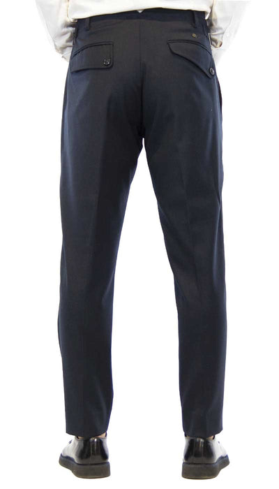 Pantalone uomo Havana & co blu in tessuto con pinces. H7553/T8019E - Luisa Trendy (5205797404807)