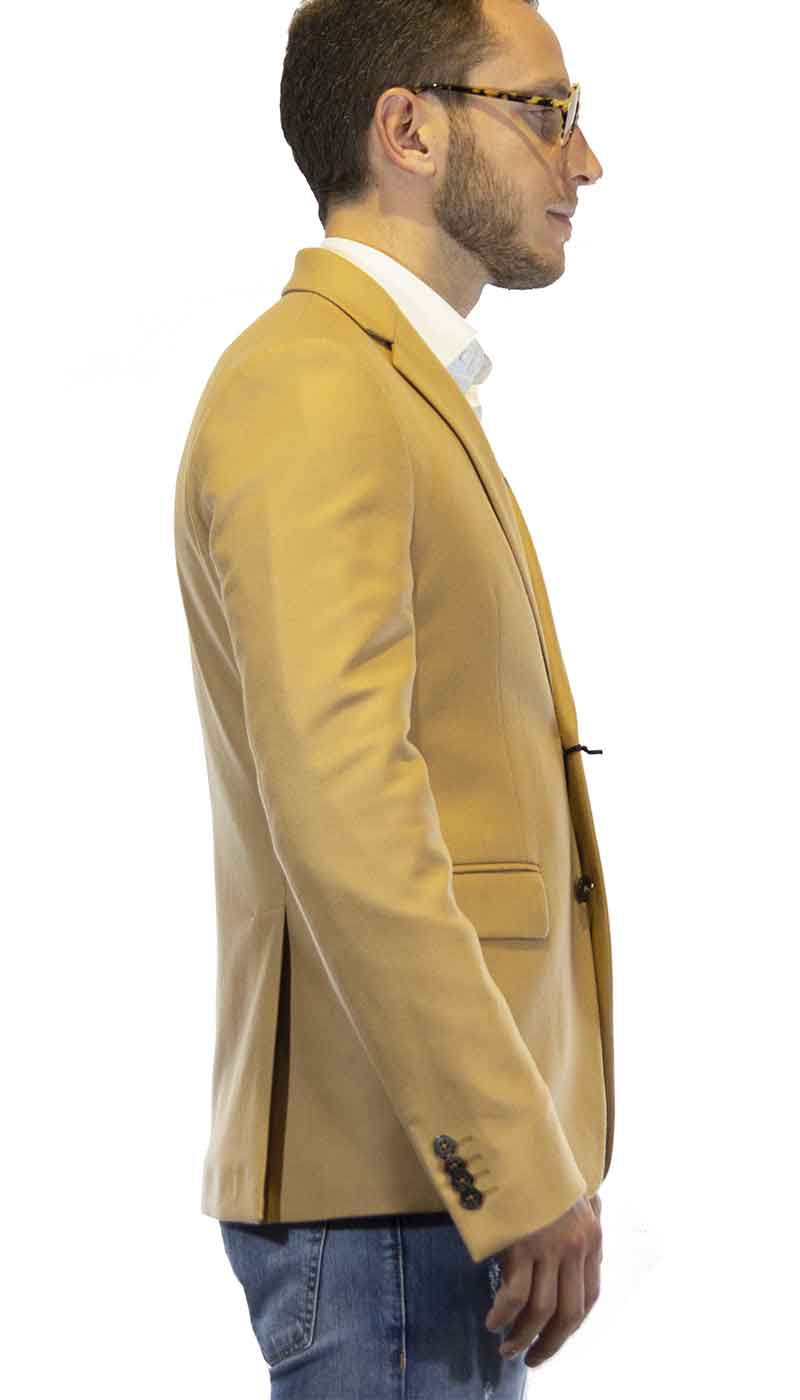 Brian Dales Giacca uomo color cammello in lana Abiti e giacche - Boutique Luisa Trendy
